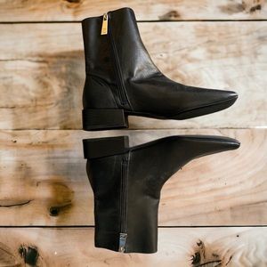 Zara leather ankle boots